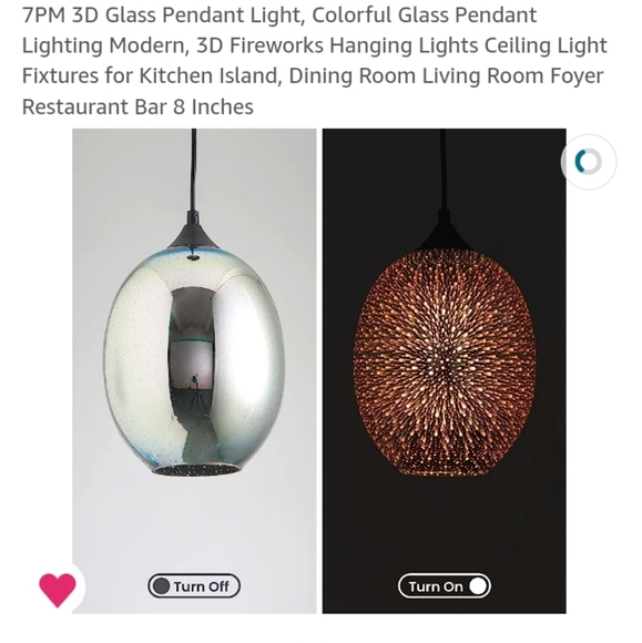 Fireworks Pendant hanging light - Picture 2 of 6